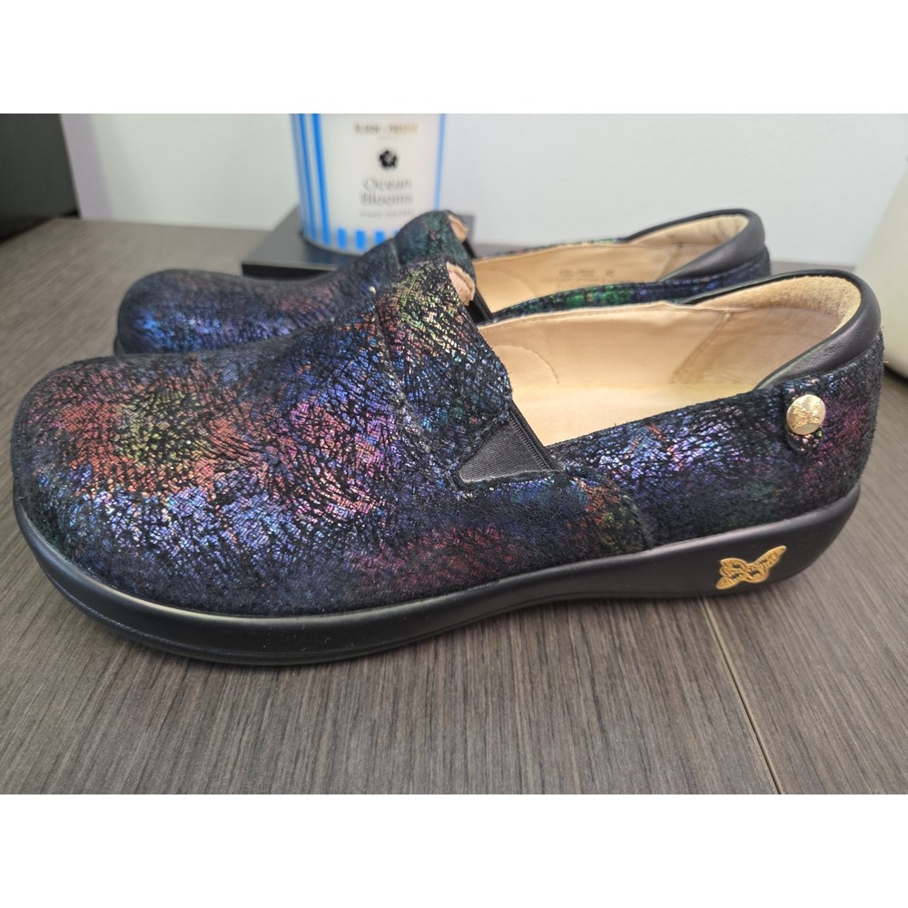 Alegria Womens EU 40‎ US (9.5) Keli Leather Shoes Minnow Rainbow Comfort